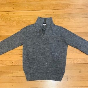Grey Zip Up Turtle Neck